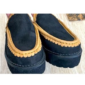 Seychelles Womens Stand Tall Laceless Slip On Platform Mules Shoes 8.5